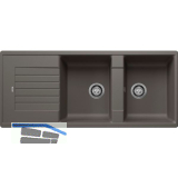 BLANCO Einbausp�le Zia 8 S ohne Drehknopf Vulkangrau, reversibel