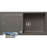 BLANCO Einbausp�le Zia XL 6 S Vulkangrau mit Drehknopfgarnitur, reversibel