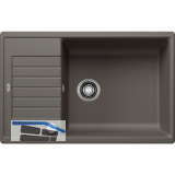 BLANCO Einbausp�le Zia XL 6 S Compact Vulkangrau mit Drehknopfgarnitur, rev.