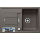 BLANCO Einbausp�le Zia 45 S Vulkangrau mit Drehknopfgarnitur, rev.