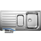 BLANCO 2D-Sp�le Lantos II 6S-IF Edelstahl mit Ablauffernbedienung reversibel