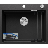 BLANCO fl�chenb�ndige Sp�le Etagon 6-F mit Ablauffernbedienung, Anthrazit