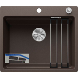 BLANCO fl�chenb�ndige Sp�le Etagon 6-F mit Ablauffernbedienung, Cafe