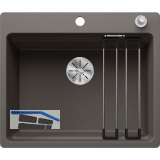 BLANCO fl�chenb�ndige Sp�le Etagon 6-F mit Ablauffernbedienung, Vulkangrau