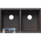 BLANCO Sp�le Subline 350/350-U for Coloured Components, Felsgrau