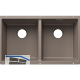 BLANCO Sp�le Subline 350/350-U for Coloured Components, Tartufo