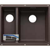BLANCO Sp�le Subline 340/160-U for Coloured Components, Becken rechts Cafe