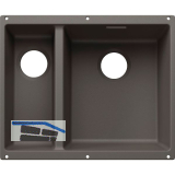 BLANCO Sp�le Subline 340/160-U for Coloured Components, Becken rechts Vulkangrau