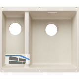BLANCO Sp�le Subline 340/160-U for Coloured Components, Becken rechts Softwei�