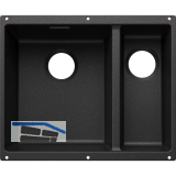 BLANCO Sp�le Subline 340/160-U for Coloured Components, Becken links Anthrazit
