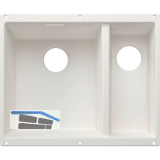BLANCO Sp�le Subline 340/160-U for Coloured Components, Becken links Wei�