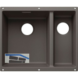 BLANCO Sp�le Subline 340/160-U for Coloured Components, Becken links Vulkangrau