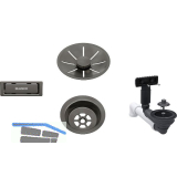 BLANCO Ab-und �berlaufset InFino f�r Color Unit Satin Darksteel