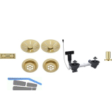 BLANCO 2x Ab-und �berlaufset InFino f�r Color Unit Satin Gold