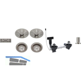 BLANCO 2x Ab-und �berlaufset InFino f�r Color Unit Satin Platinum