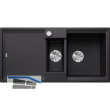 BLANCO Einbausp�le Adira 6 S mit Drehknopfgarnitur Schwarz