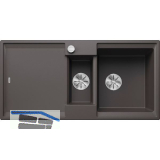 BLANCO Einbausp�le Adira 6 S mit Drehknopfgarnitur Felsgrau