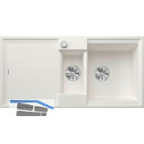 BLANCO Einbausp�le Adira 6 S mit Drehknopfgarnitur Wei�