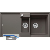 BLANCO Einbausp�le Adira 6 S mit Drehknopfgarnitur Vulkangrau