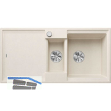 BLANCO Einbausp�le Adira 6 S mit Drehknopfgarnitur Softwei�