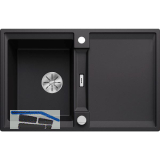 BLANCO Einbausp�le Adira 45 S mit Drehknopfgarnitur Schwarz