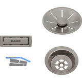 BLANCO Ab-und �berlaufset Satin Platinum