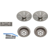 BLANCO Doppel Ab-und �berlaufset Satin Platinum