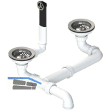 BLANCO Ab- und �berlaufgarnitur 2 x 3,5'' 221497