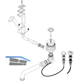 BLANCO Ab- und �berlaufgarnitur 1 x 3,5'' 222767