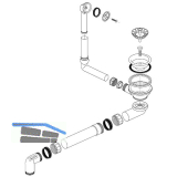 BLANCO Ab- und �berlaufgarnitur 1 x 3,5'' 224822