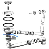 BLANCO Ab- und �berlaufgarnitur 1 x 3,5'' 230731