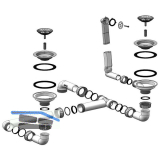 BLANCO Ab- und �berlaufgarnitur 2 x 3,5" 230732