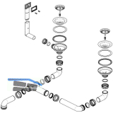 BLANCO Ab- und �berlaufgarnitur 2 x 3,5'' 236641
