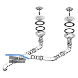 BLANCO Ablaufgarnitur 2 x 3,5'' 202291