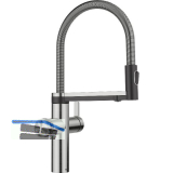 BLANCO Armatur Choice Icona Edelstahl geb�rstet mit Wasseraufbereitungseinheit