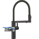 BLANCO Set Armatur Choice Icona Schwarz matt mit Wasseraufbereitungseinheit