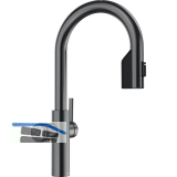 BLANCO Set Armatur Choice Icona-C Satin Darksteel mit Wasseraufbereitungseinheit