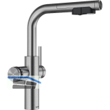 BLANCO Armatur Choice Icona-L Edelstahl geb�rstet mit Wasseraufbereitungseinheit