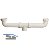 SOLLIDO Ventilbr�cke 6/4" (erforderlich bei Einbau von 2 getrennten Becken)