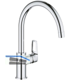 GROHE K�chenarmatur Bau Loop 31368001 druckfest Chrom