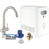 GROHE Blue Professional K�chen-Funktionsarmatur C-Auslauf Edelstahl