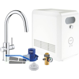 GROHE Blue Professional K�chen-Funktionsarmatur C-Auslauf ausziehbar Chrom