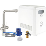 GROHE Blue Professional K�chen-Funktionsarmatur L-Auslauf ausziehbar Edelstahl