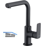 KLUDI Waschtischarmatur Pure&Style L-Auslauf Schwarz matt -