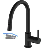 SOLIDO K�chenarmatur Mix/35D 400338SAT00NE druckfest Schwarz matt