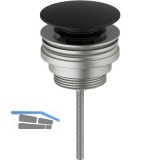 SOLIDO 5/4" Universal-Schaftventil 2in1, Schwarz matt