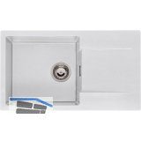 REGINOX Einbausp�le Amsterdam 43, 760 x 435 mm, Pure White, reversibel