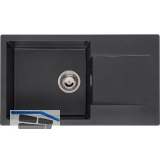 REGINOX Einbausp�le Amsterdam 43, 760 x 435 mm, Black Silvery, reversibel