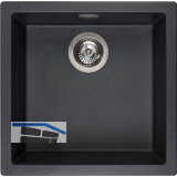 REGINOX 2D-Sp�le Amsterdam 40, 460 x 460 mm, Black Silvery