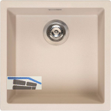 REGINOX 2D-Sp�le Amsterdam 40, 460 x 460 mm, Caffe Silvery